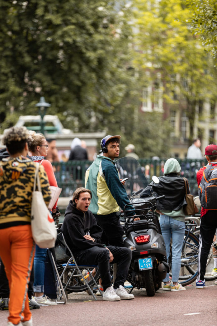 patta air max 1 white the wave store opening lining up along the canal