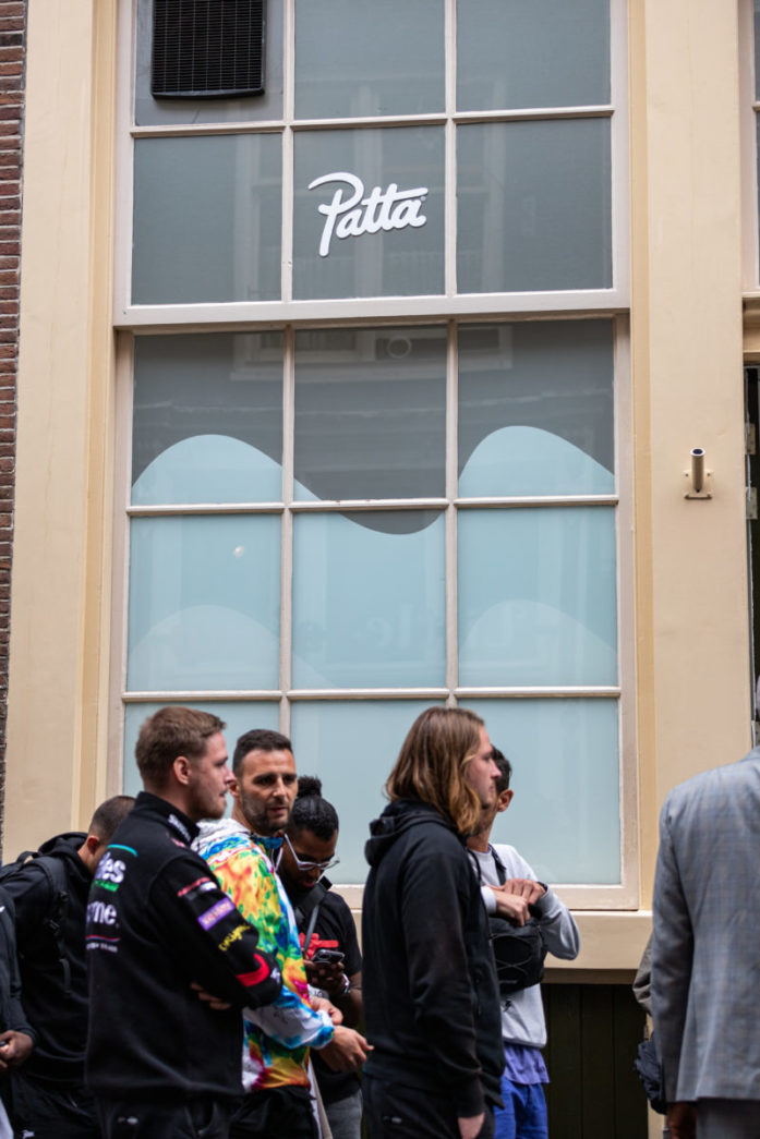 patta air max 1 white the wave store opening window decal