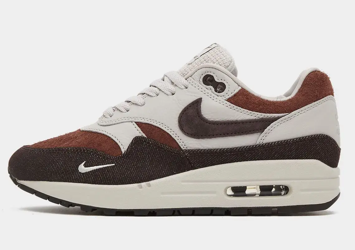 size? x Nike Air Max 1 Velvet Brown side profile