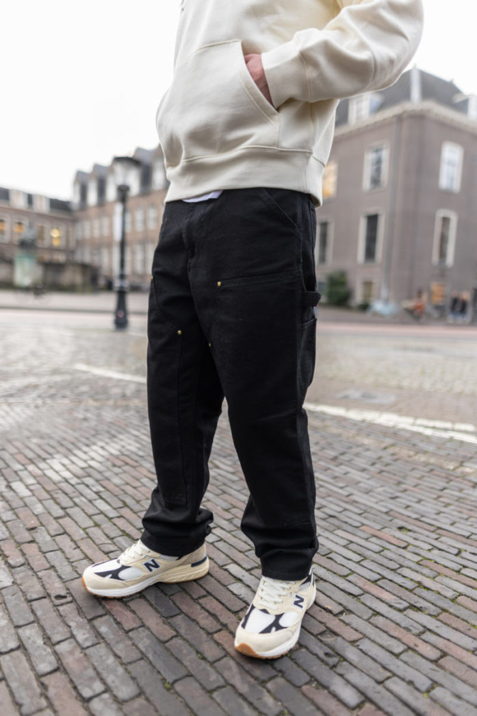 Carhartt WIP Double Knee Pant 'Black Rinsed'