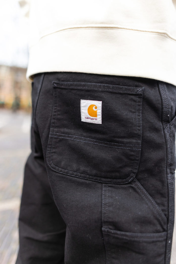 Carhartt WIP Double Knee Pant 'Black Rinsed'