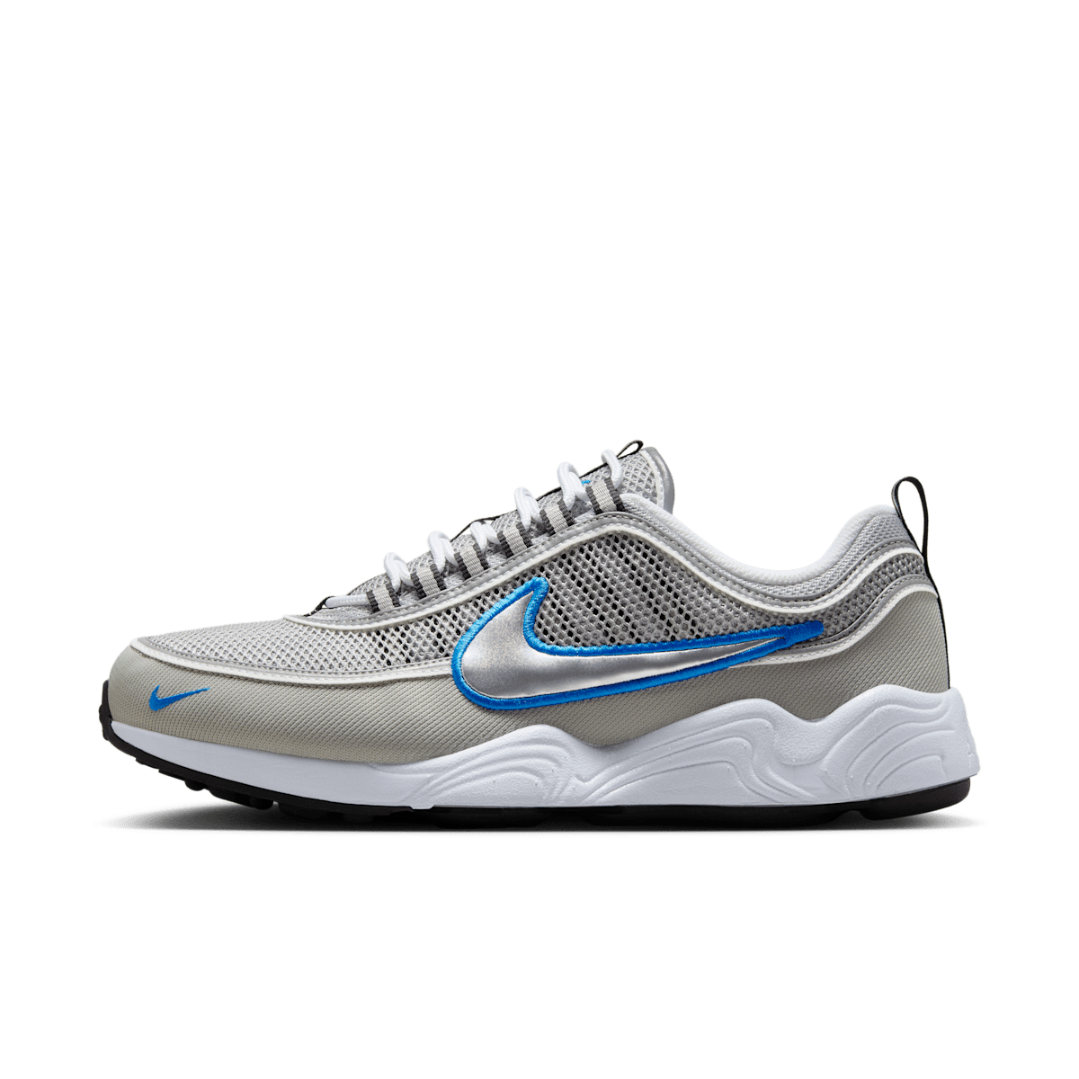 Nike Air Zoom Spiridon OG 'Metallic Silver & Signal Blue'