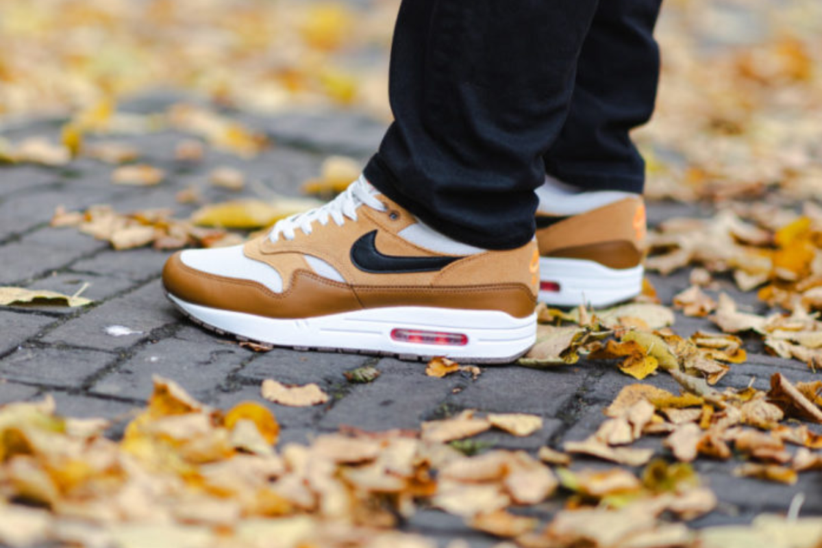 air max 1 future swoosh on feet