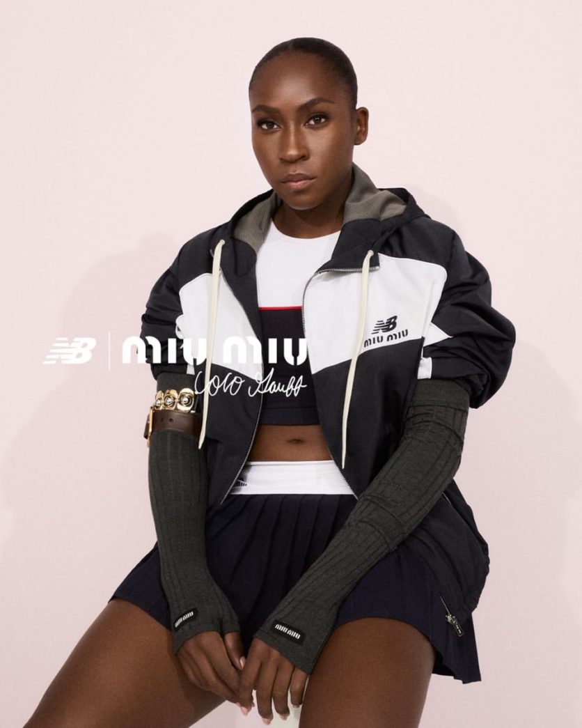 Coco Gauff speelt de hoofdrol in nieuwe Miu Miu x New Balance
