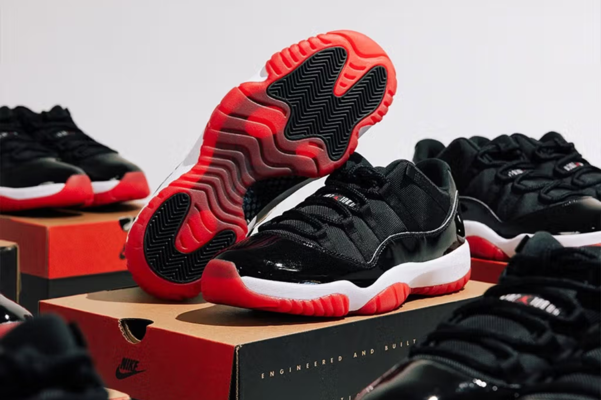 low cut jordan 11 bred