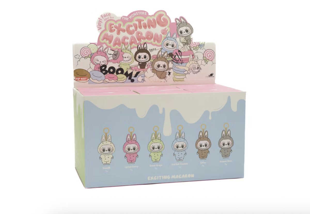 Labubu 'Exciting Macarons' Vinyl Face Sealed Case (6 Blind Boxes)