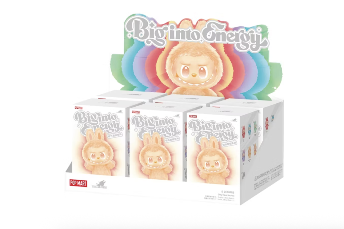Labubu 'Big into Energy' Series Vinyl Plush Pendant Sealed Case (6 Blind Boxes)