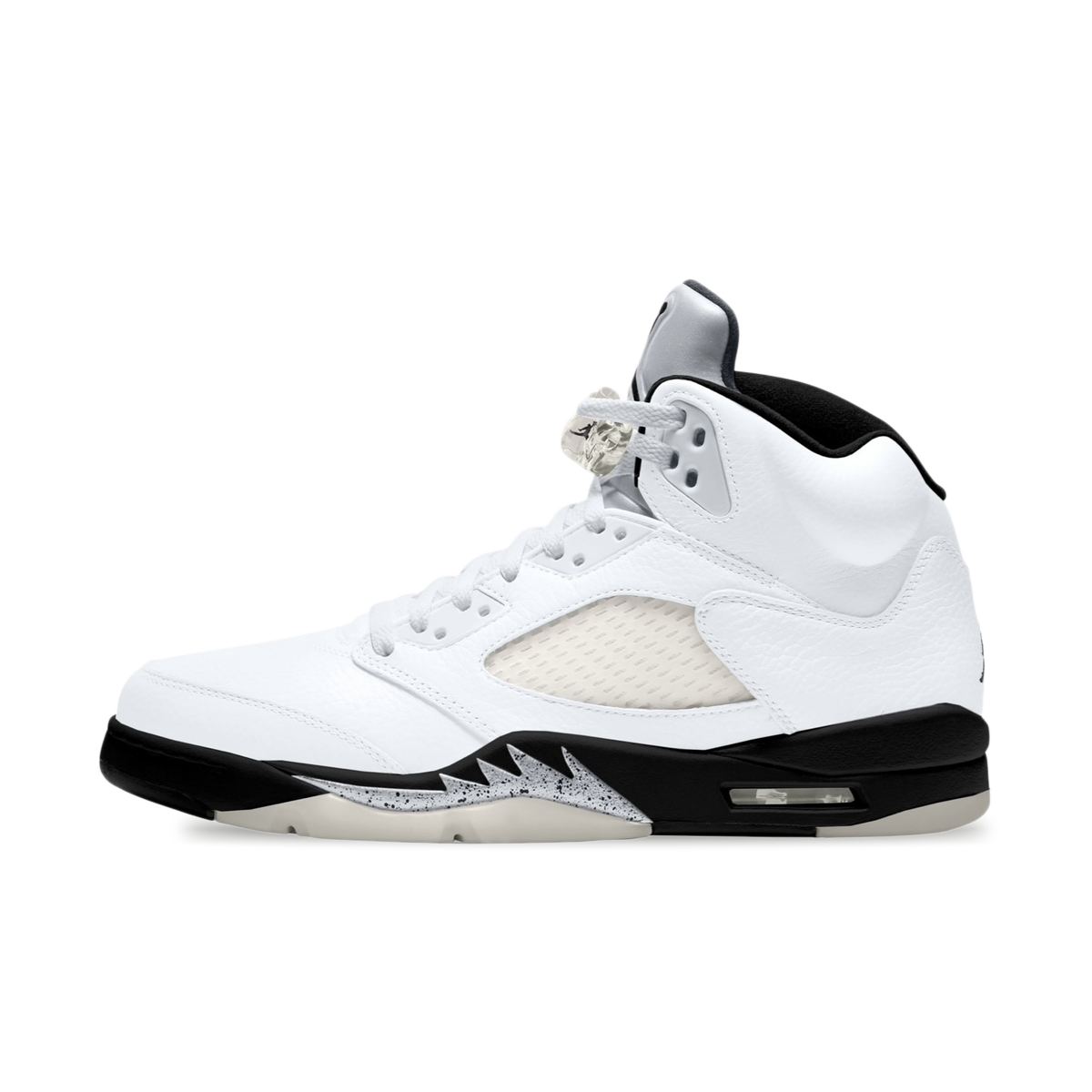 black white and gold jordan 5