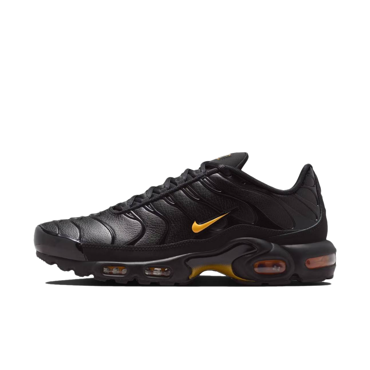 Nike Air Max Plus Premium 'Black & Laser Orange' | IF4390-001