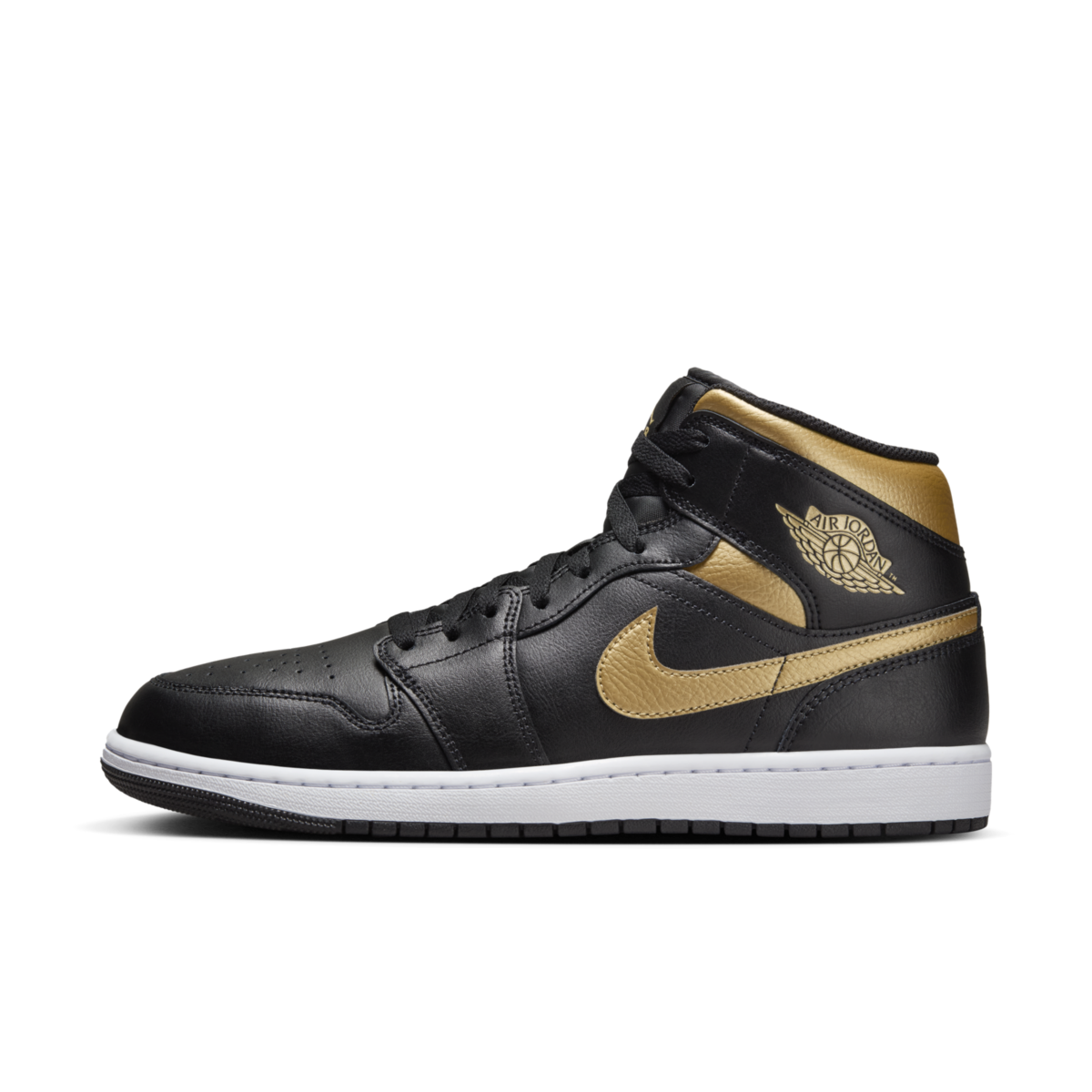 nike jordan 1 black and gold