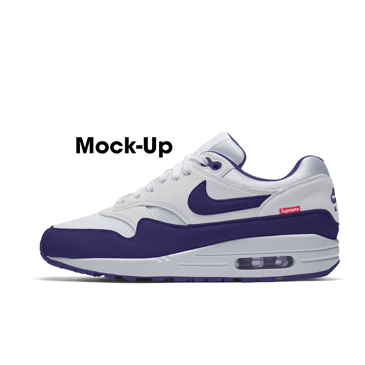 Nike air max 1 white purple best sale