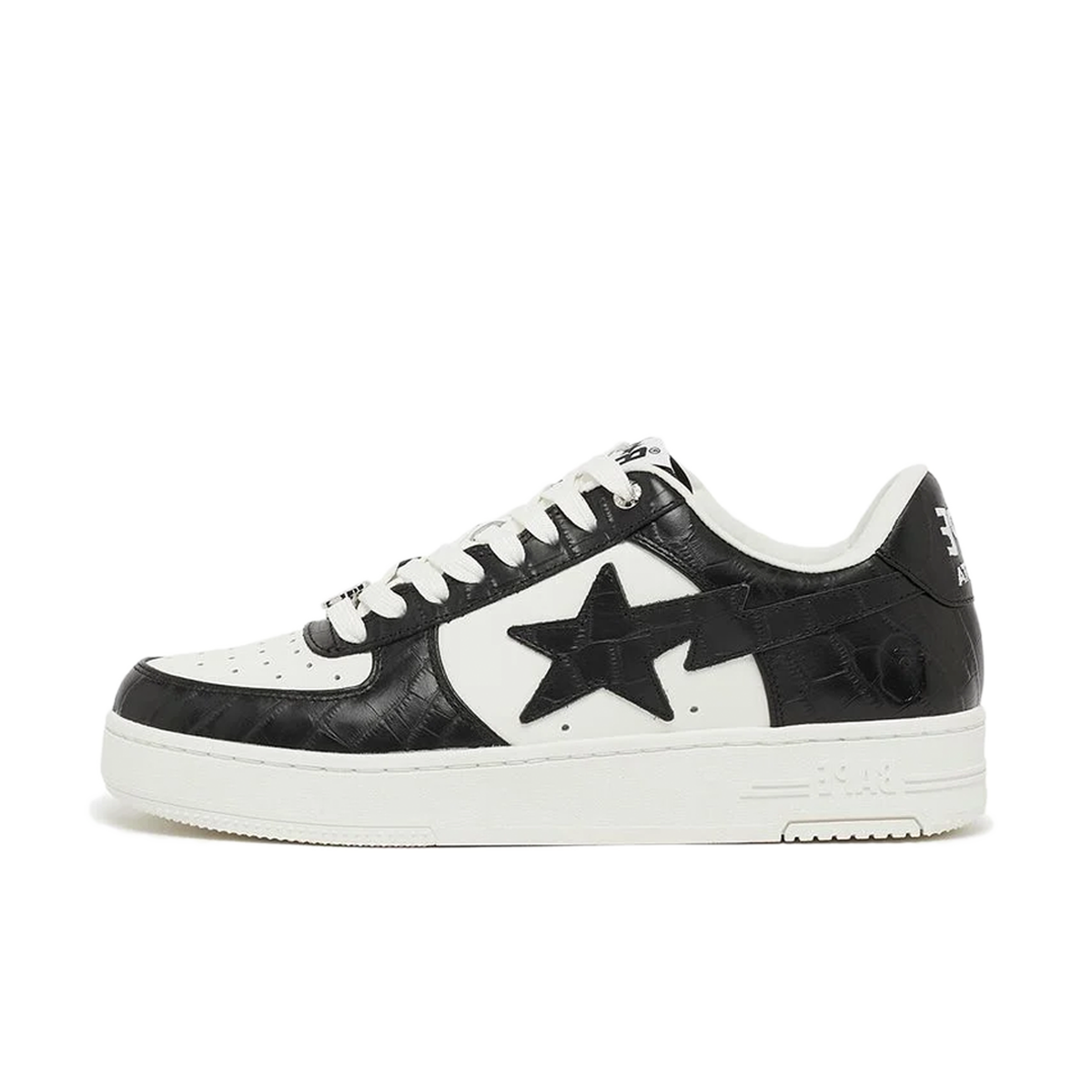 A Bathing Ape Bape Sta Low Grey Black | 001FWH701002_WHT_A/1H70