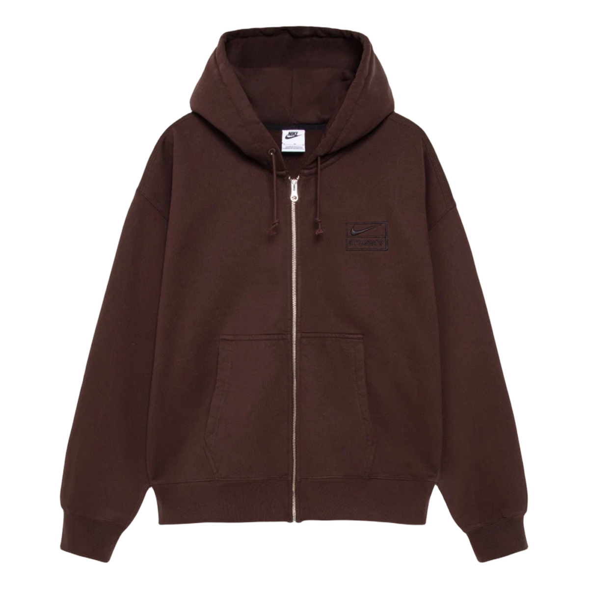 トップス Stussy x Nike Zip Hoodie S brown Stüssy x Nike Fleece Zip Hoodie 'Dark Cinder' | FJ9175-261