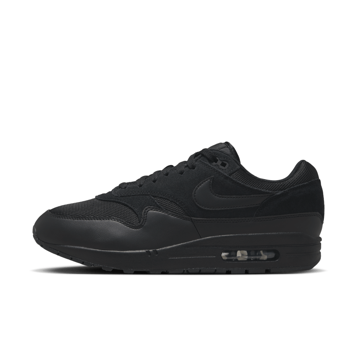 Nike air max 1 gs triple black hotsell