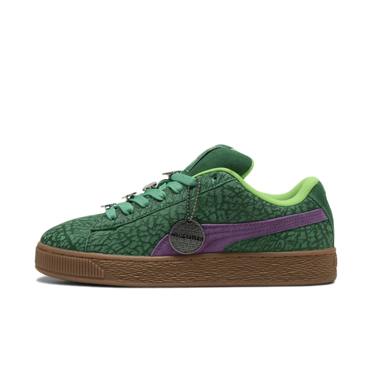 Green and purple puma suede discount