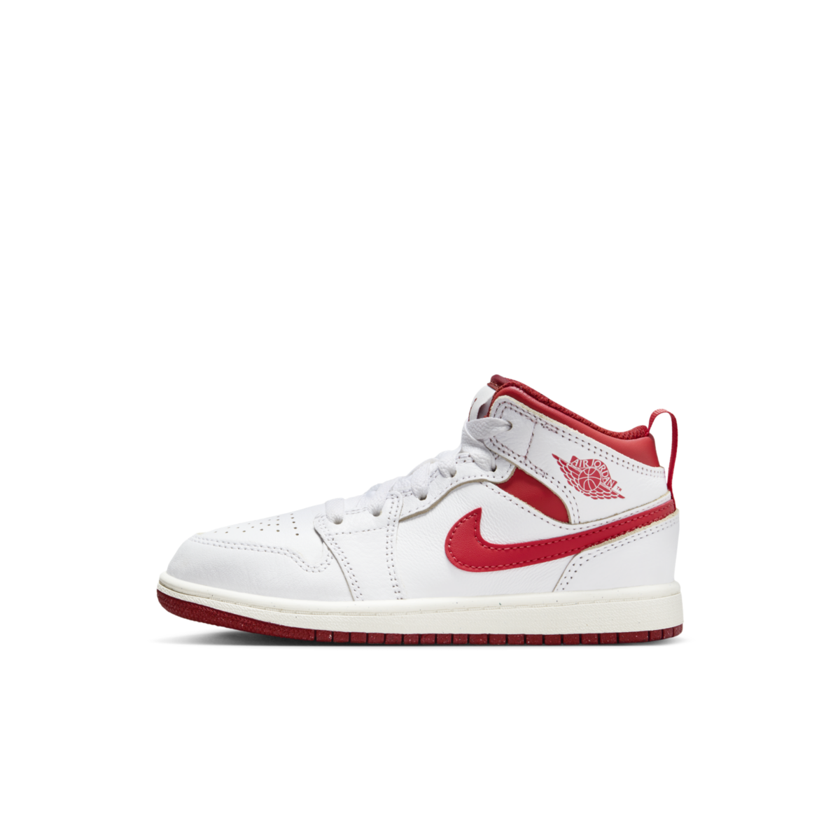 Air Jordan 1 Mid SE PS 'White Dune Red' | FJ3467-160 | The Drop Date