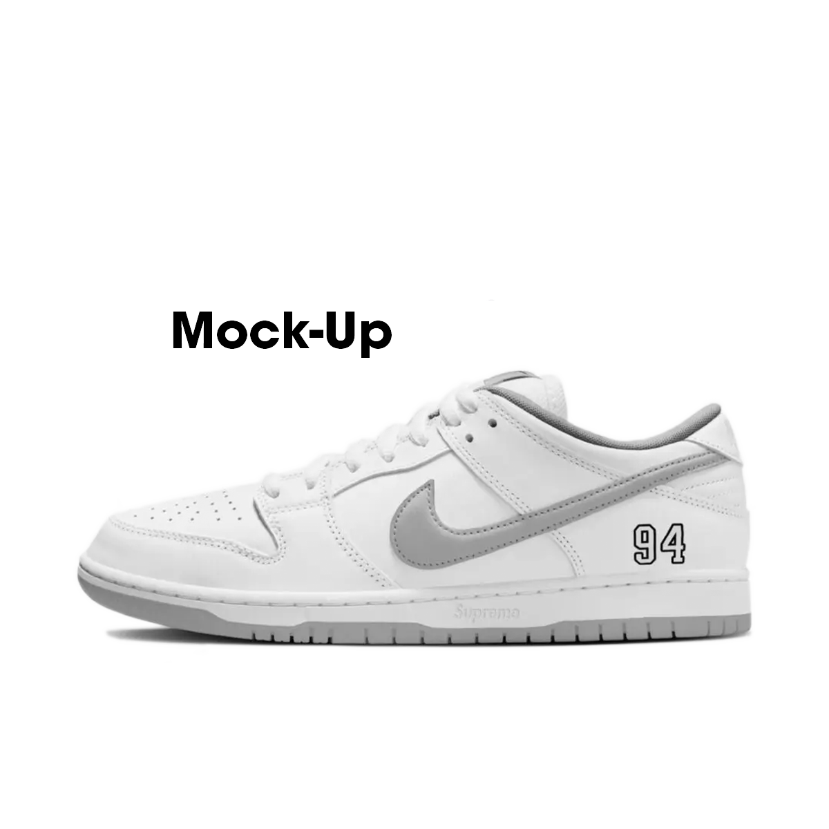 新品27.5／Supreme × Nike SB Dunk Low White Supreme x Nike SB Dunk Low 