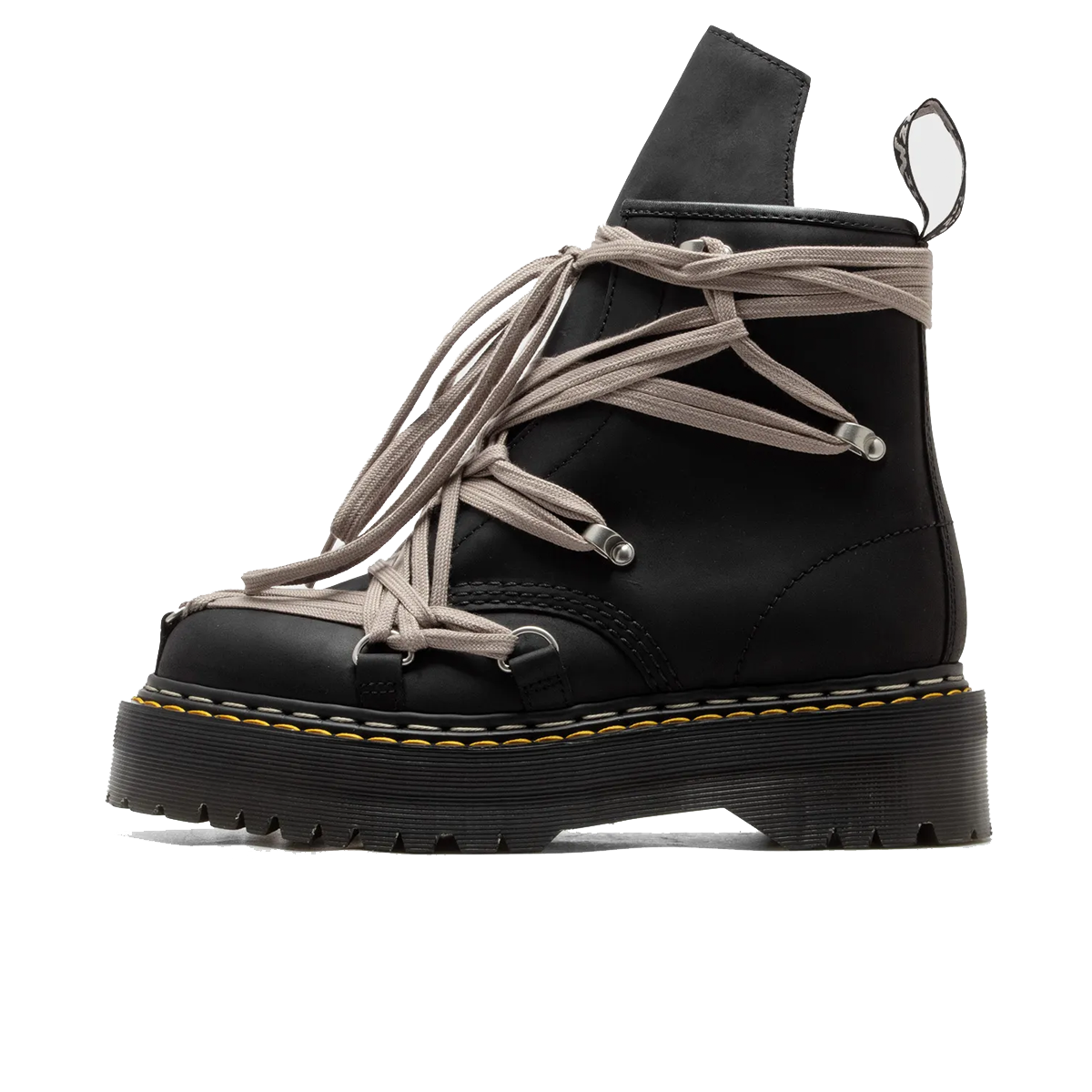 靴 25AW 1460 MEGALACE QUAD RICK OWENS UK9 Rick Owens x Dr. Martens 1460 Quad Sole Megalace 'Black