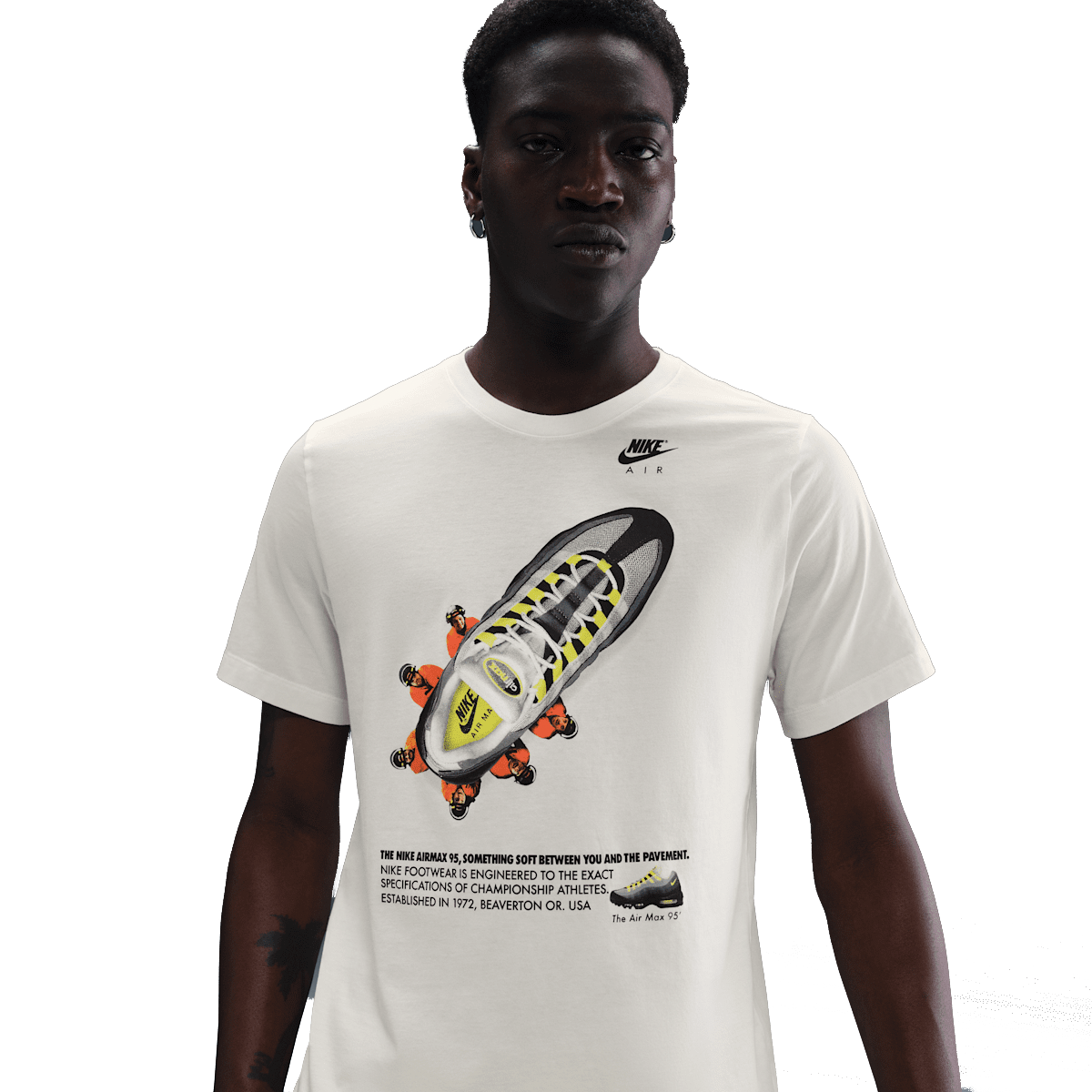 Nike AM95 Neon T-Shirt 'Sail' | Sneakerjagers