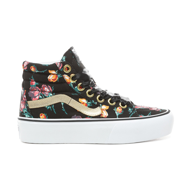 floral platform vans