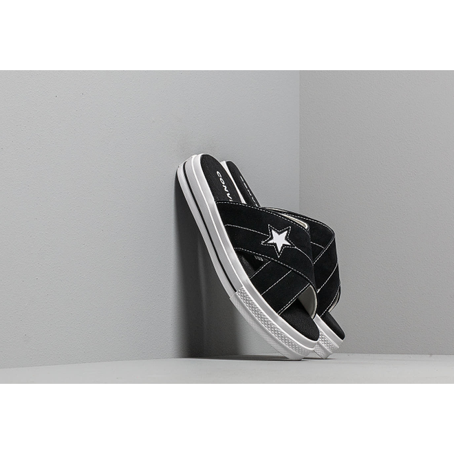 Converse One Star Sandal Black/ Egret/ White