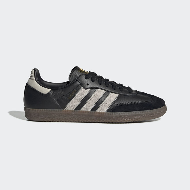 adidas Samba OG Ft Core Black/ Raw White/ Gold Metalic | EE5457 ...