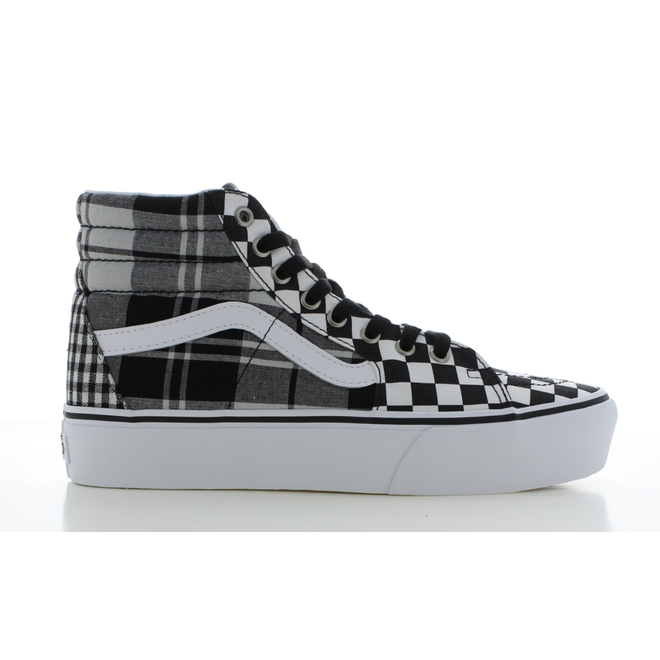 plaid vans sk8 hi