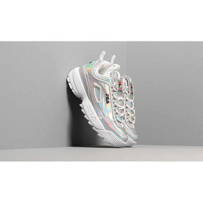fila disruptor m low wmn silver