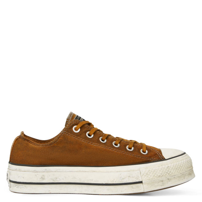 chuck taylor all star canvas rust platform high top