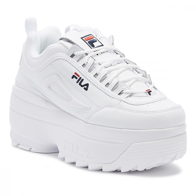 fila black and white trainers