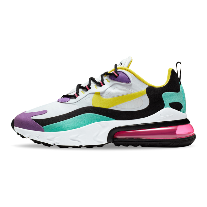 air max 270 react white dynamic yellow black