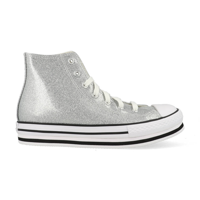 Converse All Stars Chuck Taylor Platform 666400C Zilver Wit | 666400C | Sneakerjagers Converse All Stars Chuck Taylor Platform 666400C Zilver Wit | 666400C | Sneakerjagers