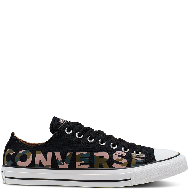 ZAPATILLAS CONVERSE ALL STAR PLATAFORMA CUERO NEGRA (C166696C)