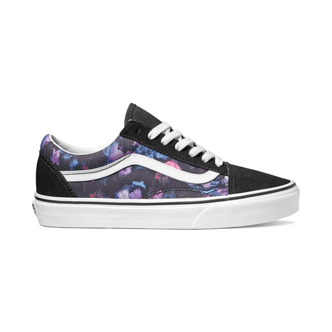 purple floral vans