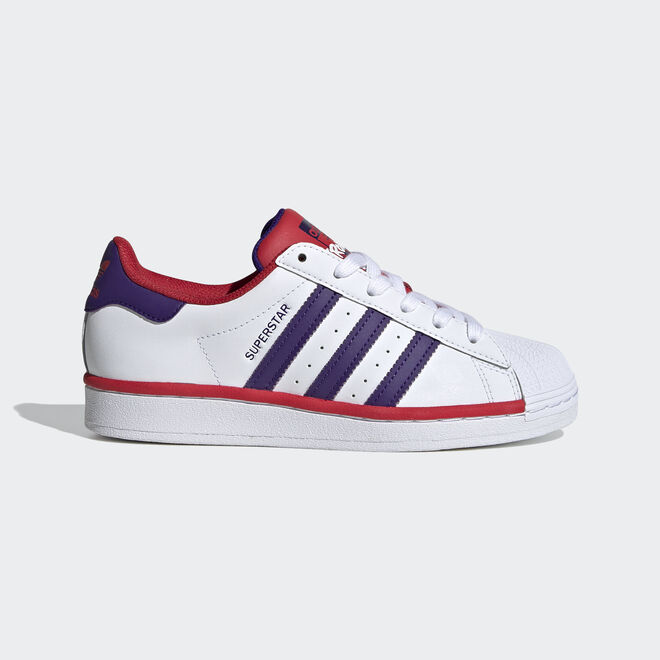 Adidas superstar best sale white purple scarlet