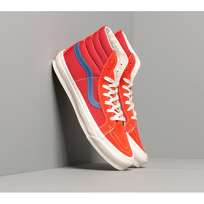 Vans OG Sk8-Hi LX (Suede/ Canvas) Red/ Blue | VN0A4BVBXEN1 |  FitforhealthShops
