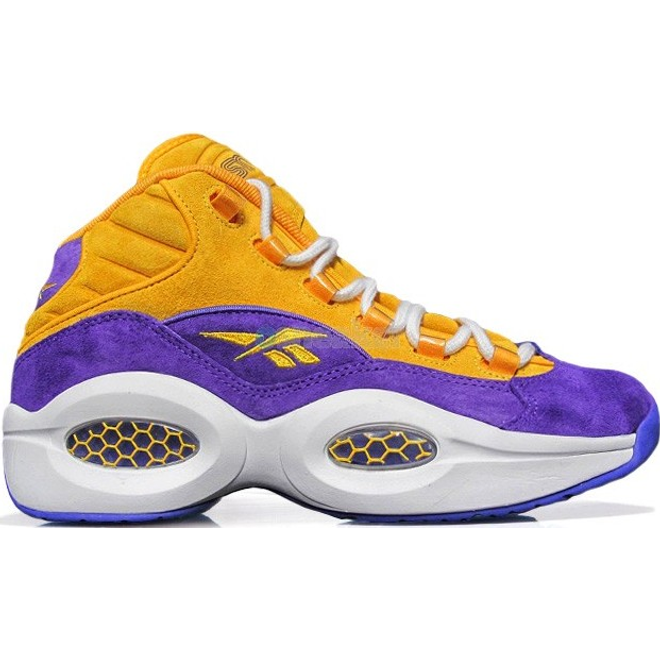 purple and gold reebok questions