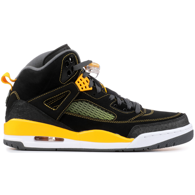 jordan spizike black university gold