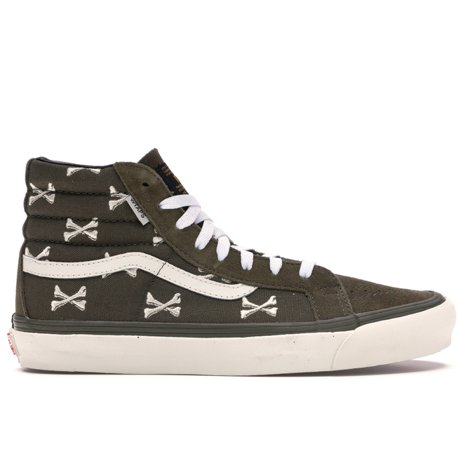 Vans Sk8-Hi WTAPS Olive Crossbones | VN0003T0KBD | The Drop Date