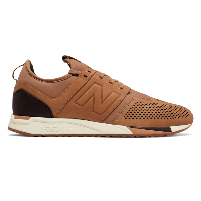 new balance 247 luxe mens running shoes brown mrl247ta leather
