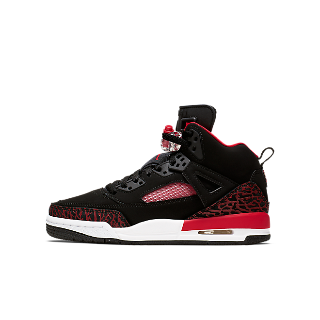 jordan spizike black varsity red