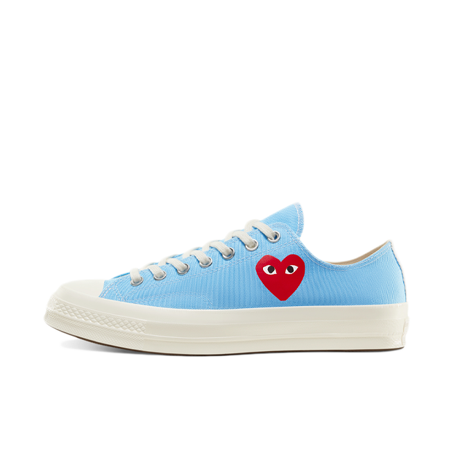 light blue comme des garcons converse