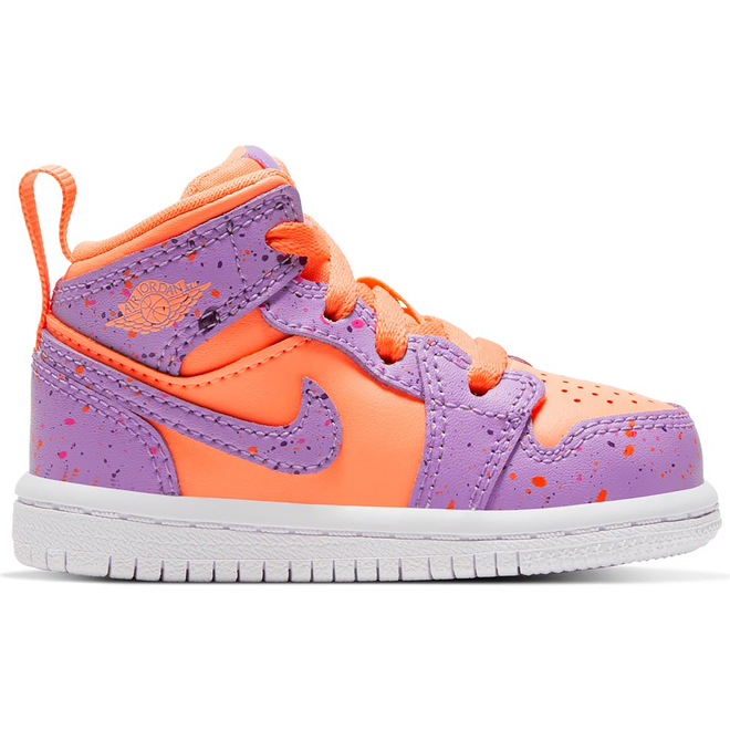Jordan 1 Mid Paint Splatter Orange Purple (TD) AV5172800 Sneakerjagers