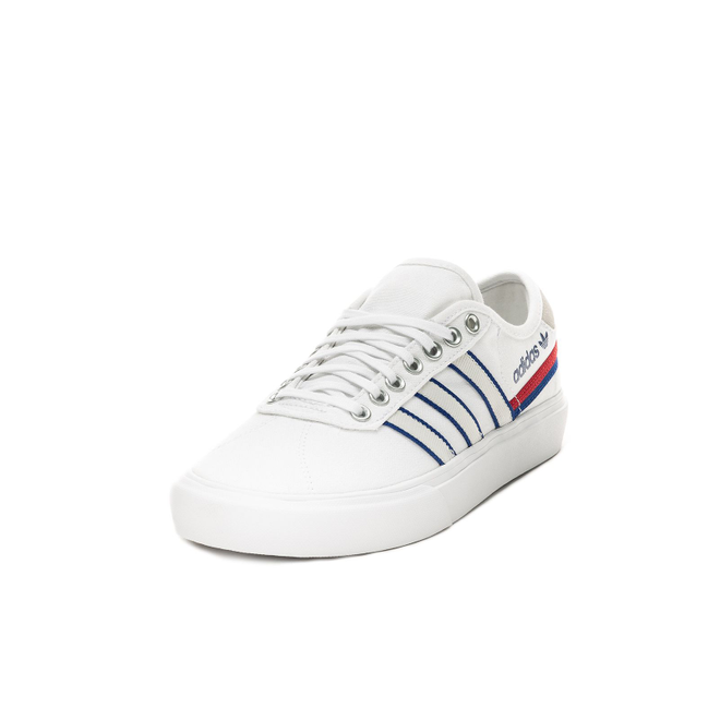 adidas Originals Delpala White/Scarlet/Royal Blue