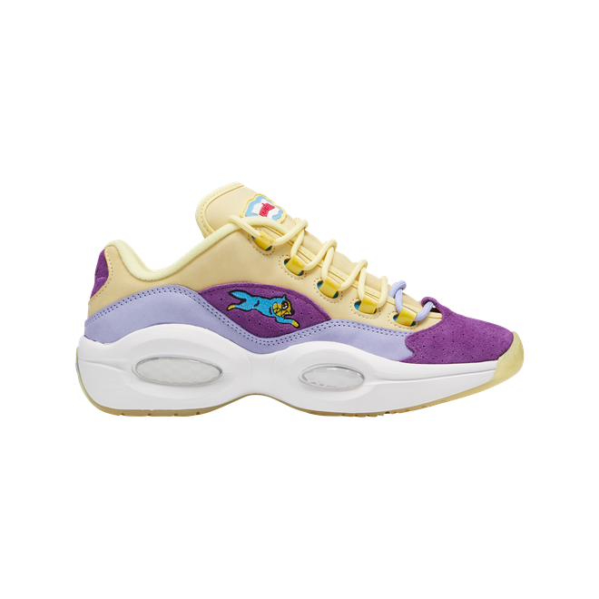 Reebok Question Low BBC Ice Cream Running Dog Yellow Purple