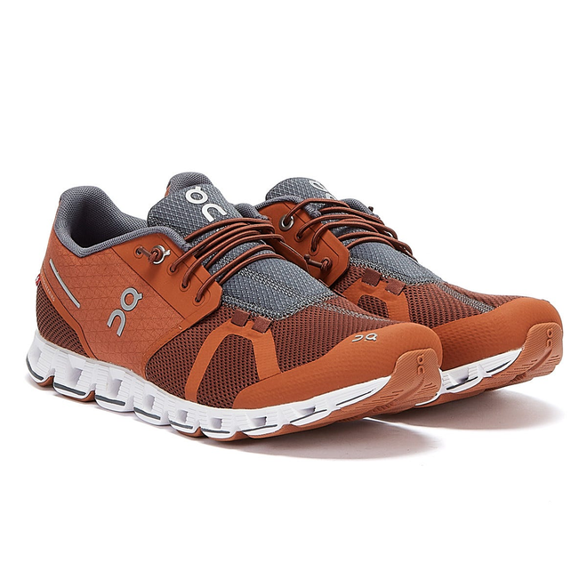 On Running The Cloud Mens Cocoa Brown Trainers