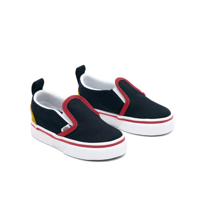 color block slip on vans