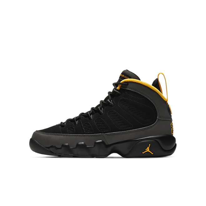 Jordan 9 Retro Dark Charcoal University Gold (GS) 302359070
