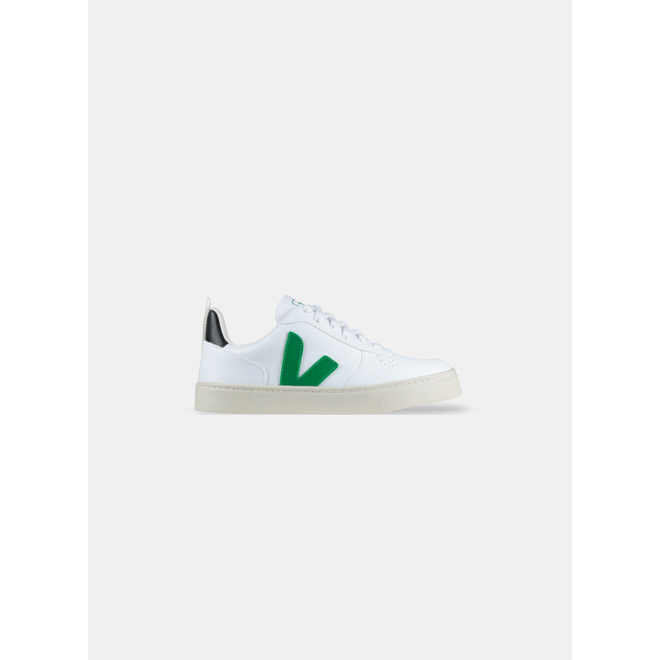 Veja V-10 Lace White Emeraude Black PS