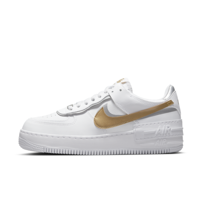 nike af1 gold swoosh